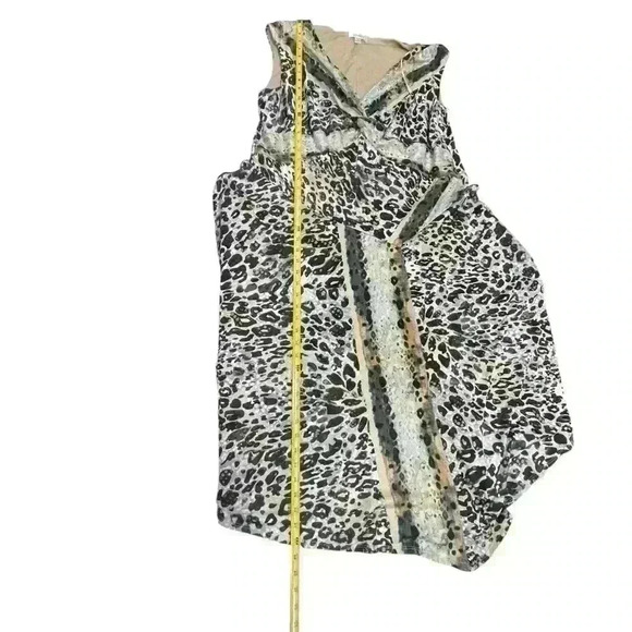 Vintage Cheetah / Leopard Animal Print Dressbarn Dress Size 20 Sleeveless - Picture 4 of 9